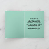 Funny Niedlich Dog Einfach Geburtstag Gruß Karte (Innenseite)