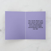 Funny Niedlich Dog Einfache Geburtstagskarte Karte (Innenseite)