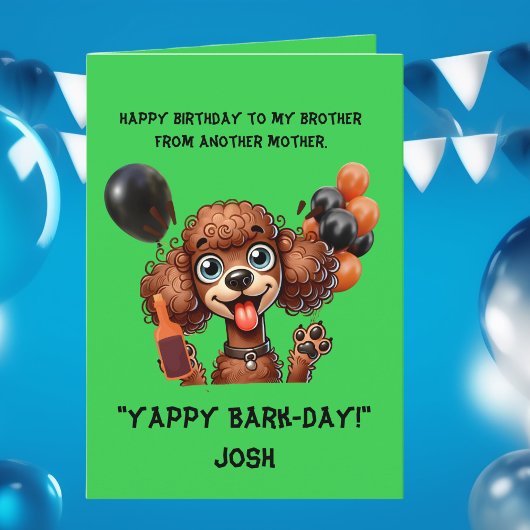 Funny Niedlich Dog Einfache Geburtstagskarte Karte