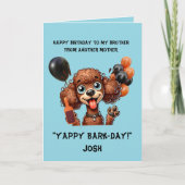Funny Niedlich Dog Einfache Geburtstagskarte Karte (Vorderseite)