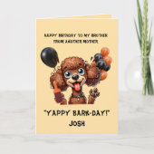 Funny Niedlich Dog Einfache Geburtstagskarte Karte (Vorderseite)