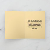 Funny Niedlich Dog Einfache Geburtstagskarte Karte (Innenseite)