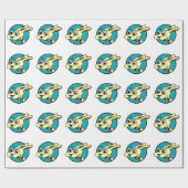 FUNNY NIEDLICH DOG MATTE WRAPPING PAPIER GESCHENKPAPIER (Flach)