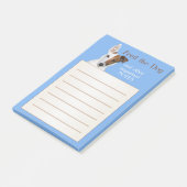 Funny Niedlich Dog Notes Post-it Klebezettel (angewinkelt)