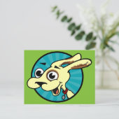 FUNNY NIEDLICH DOG VERTICAL POSTCARD POSTKARTE (Stehend Vorderseite)