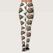 Funny Niedlich Dreaming Santa Kitty Klaws Leggings (Rückseite)