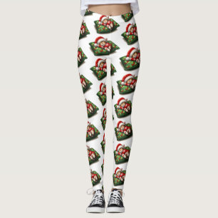 Funny Niedlich Dreaming Santa Kitty Klaws Leggings