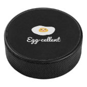 Funny Niedlich Egg Eggcellent Humous Food Puff Fun Eishockey Puck (3/4)
