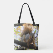 Funny niedlich Eichhörnchen Doppelseitiges Tote Ba Tasche (Rückseite)