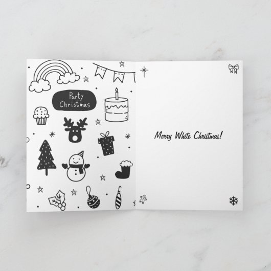 Funny Niedlich Eichhörnchen Frohe Weihnachten (Innenseite)