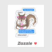 Funny Niedlich Eichhörnchen Lover Simste Vogelzufü Aufkleber (Blatt)