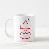 Funny Niedlich Emoticon Santa Geek Nerd Warme Kaka Kaffeetasse (Links)