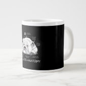 Funny Niedlich English Bulldog Anatomie Hunde Biol Jumbo-Tasse (Vorderseite Rechts)