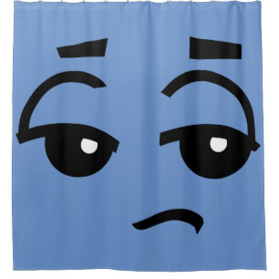 FUNNY NIEDLICH FACE SHOWER CURTAN DUSCHVORHANG