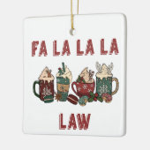 Funny Niedlich Festivals Rot und Grün Weihnachtsge Keramikornament (Links)