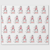 Funny Niedlich Festive Hunde Frohe Weihnachten Geschenkpapier (Flach)