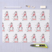 Funny Niedlich Festive Hunde Frohe Weihnachten Seidenpapier (Handwerk)