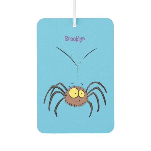 Funny niedlich fluffly spinness Cartoon Autolufterfrischer (Vorderseite)