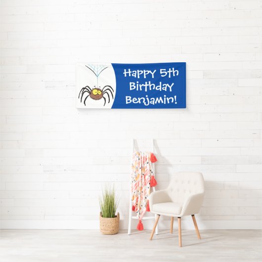Funny niedlich fluffly spinness Cartoon Banner (Insitu)