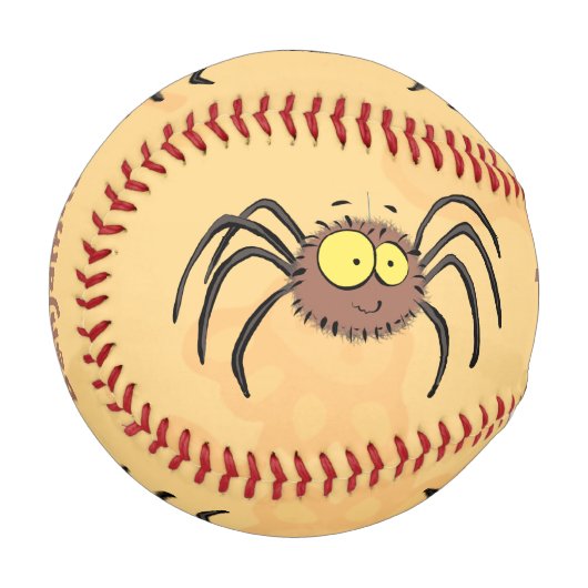 Funny niedlich fluffly spinness Cartoon Baseball (Vorderseite Links)