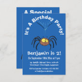 Funny niedlich fluffly spinness Cartoon Einladung (Vorne/Hinten)