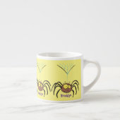 Funny niedlich fluffly spinness Cartoon Espressotasse (Rechts)