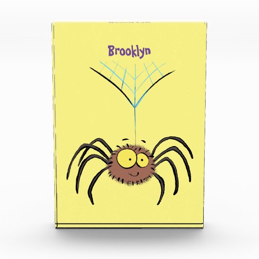 Funny niedlich fluffly spinness Cartoon Fotoblock (Vorderseite)