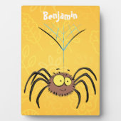 Funny niedlich fluffly spinness Cartoon Fotoplatte (Vorderseite)