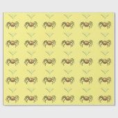 Funny niedlich fluffly spinness Cartoon Geschenkpapier (Flach)