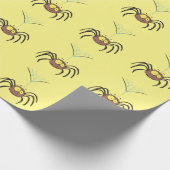 Funny niedlich fluffly spinness Cartoon Geschenkpapier (Ecke)