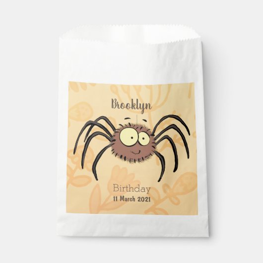 Funny niedlich fluffly spinness Cartoon Geschenktütchen (Vorderseite)