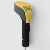 Funny niedlich fluffly spinness Cartoon Golf Headcover (angewinkelt)