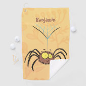 Funny niedlich fluffly spinness Cartoon Golfhandtuch (Insitu)