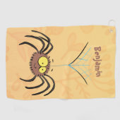 Funny niedlich fluffly spinness Cartoon Golfhandtuch (Horizontal)