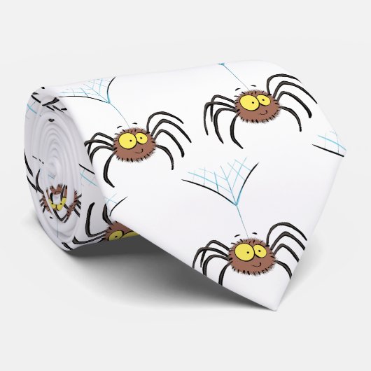Funny niedlich fluffly spinness Cartoon Krawatte (Gerollt)