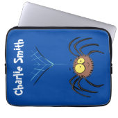 Funny niedlich fluffly spinness Cartoon Laptopschutzhülle (Vorderseite)