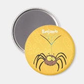 Funny niedlich fluffly spinness Cartoon Magnet (Vorderseite/Rückseite)