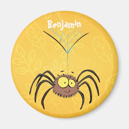 Funny niedlich fluffly spinness Cartoon Magnet (Vorne)