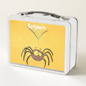 Funny niedlich fluffly spinness Cartoon Metall Brotdose (Rückseite)