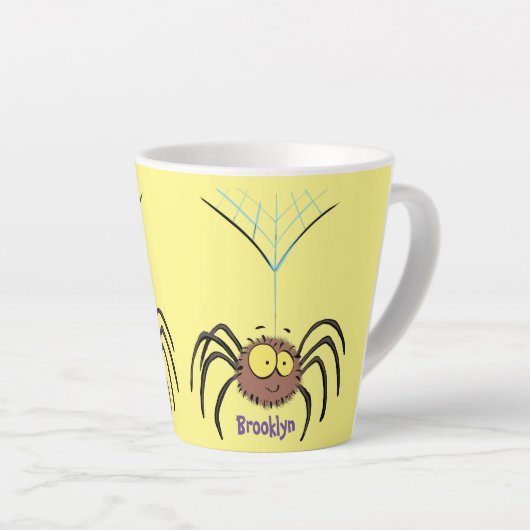 Funny niedlich fluffly spinness Cartoon Milchtasse (Rechte Ecke)