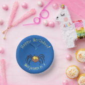 Funny niedlich fluffly spinness Cartoon Pappteller (Party)