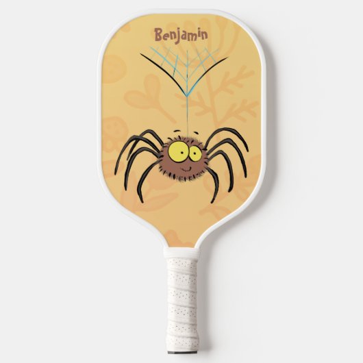Funny niedlich fluffly spinness Cartoon Pickleball Schläger (Vorderseite)