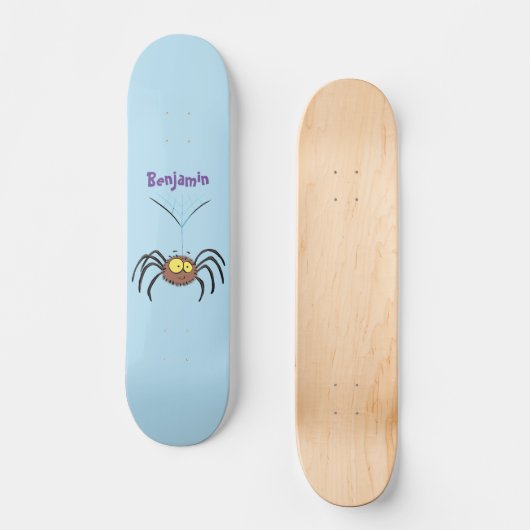 Funny niedlich fluffly spinness Cartoon Skateboard (Vorderseite)
