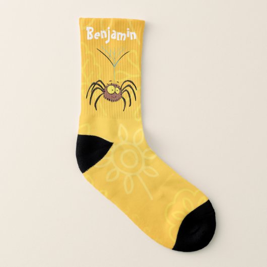 Funny niedlich fluffly spinness Cartoon Socken (Links - Innen)