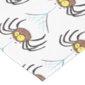 Funny niedlich fluffly spinness Cartoon Tischdecke (Schrägansicht)