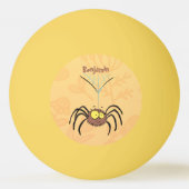 Funny niedlich fluffly spinness Cartoon Tischtennisball (Rückseite)