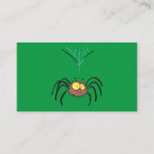 Funny niedlich fluffly spinness Cartoon Visitenkarte (Rückseite)