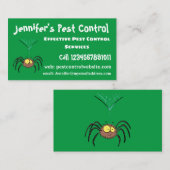 Funny niedlich fluffly spinness Cartoon Visitenkarte (Vorne/Hinten)