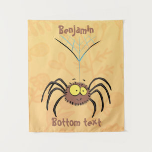 Funny niedlich fluffly spinness Cartoon Wandteppich