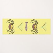 Funny niedlich fluffly spinness Cartoon Yogamatte (Vorderseite (Horizontal))